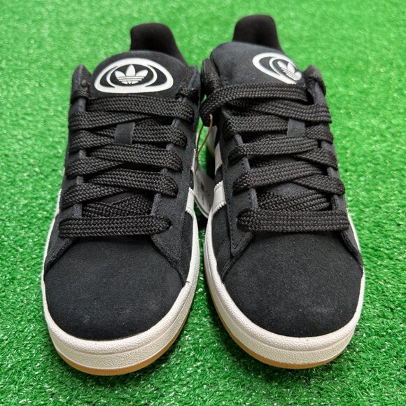 GS Sz 6/WMNS Sz 8 Adidas Campus 00s Low Casual Shoes Black White Gum HQ6638 NEW - Picture 2 of 5